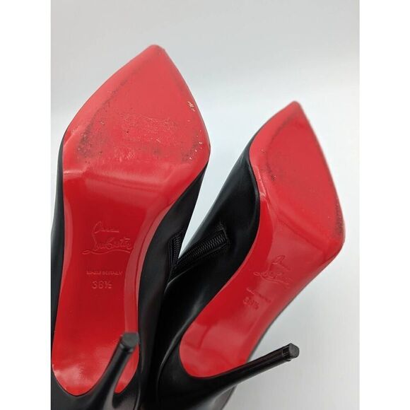 Christian Louboutin Booty Chain 100 Calf Leather Ankle EU 38.5 - Picture 9 of 10